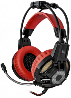 Наушники с микрофоном игровые Defender Lester 64541 (2x3pin + USB)